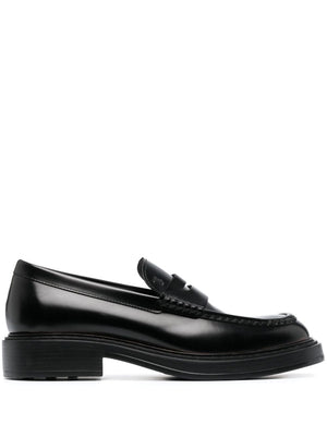 TOD'S Elegant Black Leather Loafers