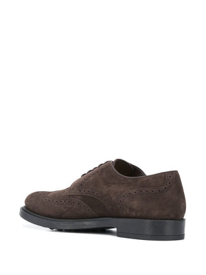 TODS Classic Lace-Up Derby Dress Shoes for Men - Suede Elegance