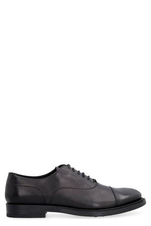 TOD'S Elegant Black Leather Lace-Ups