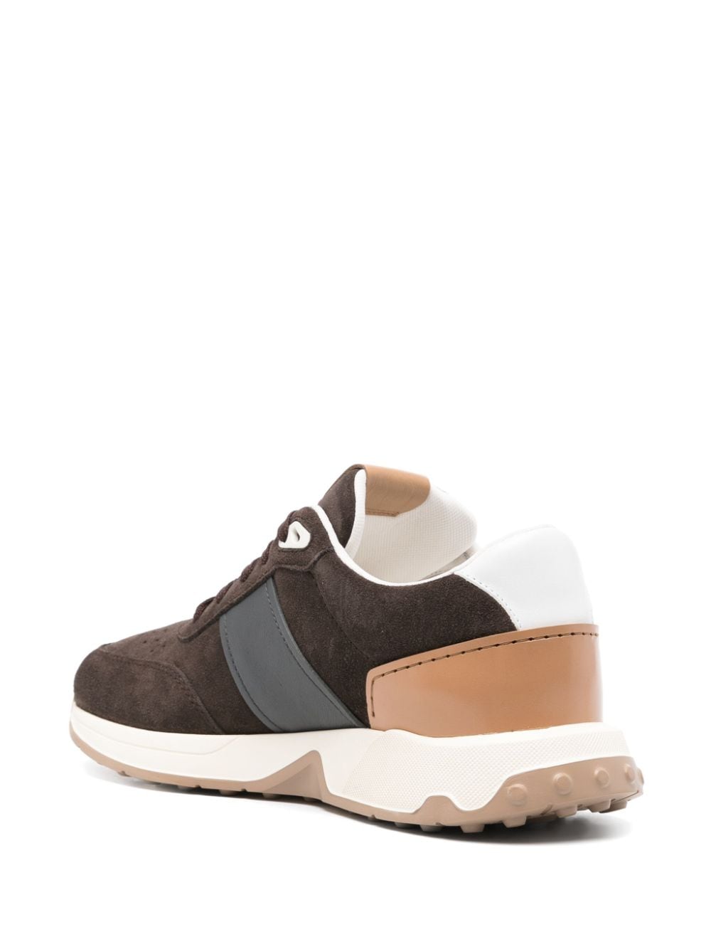 TOD'S Elegant Cedar Brown Lace-Up Sneakers