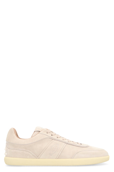 TOD'S Beige Leather Low Sneakers for Men in FW23