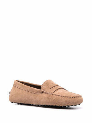 TOD'S Women’s Suede Loafers with Pebble Sole