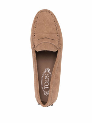 TOD'S Women’s Suede Loafers with Pebble Sole