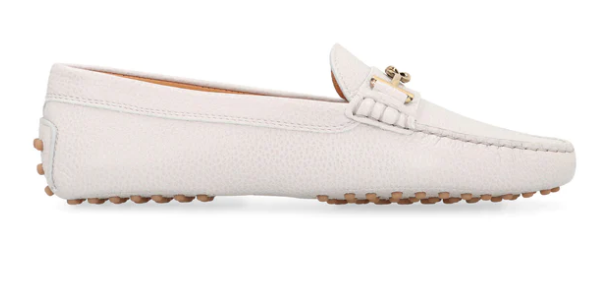 TOD'S Leather and Fabric Moccasins for Women