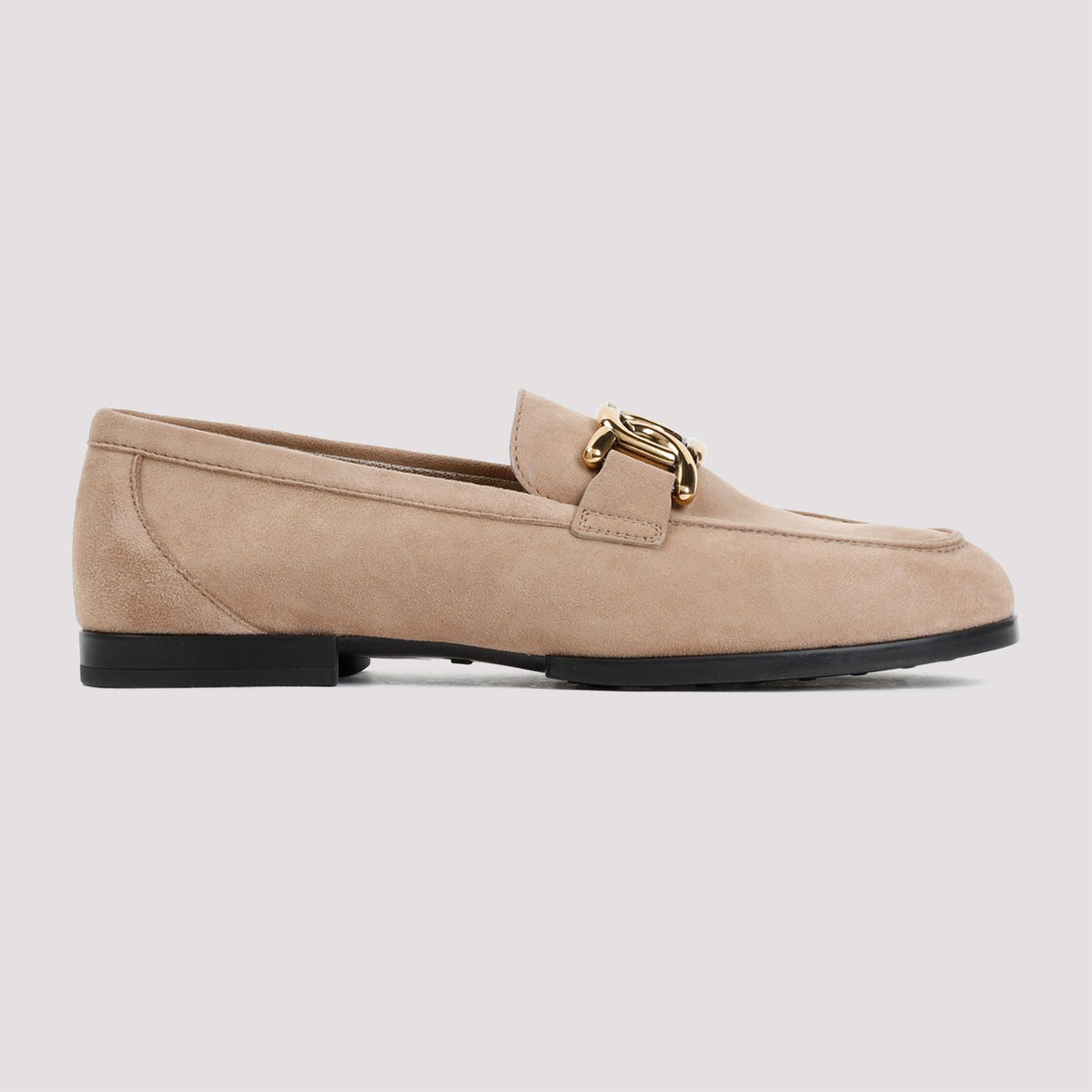 TOD'S Women's Suede Loafer with Rubber Sole