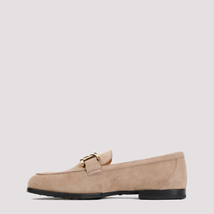 TOD'S Women's Suede Loafer with Rubber Sole