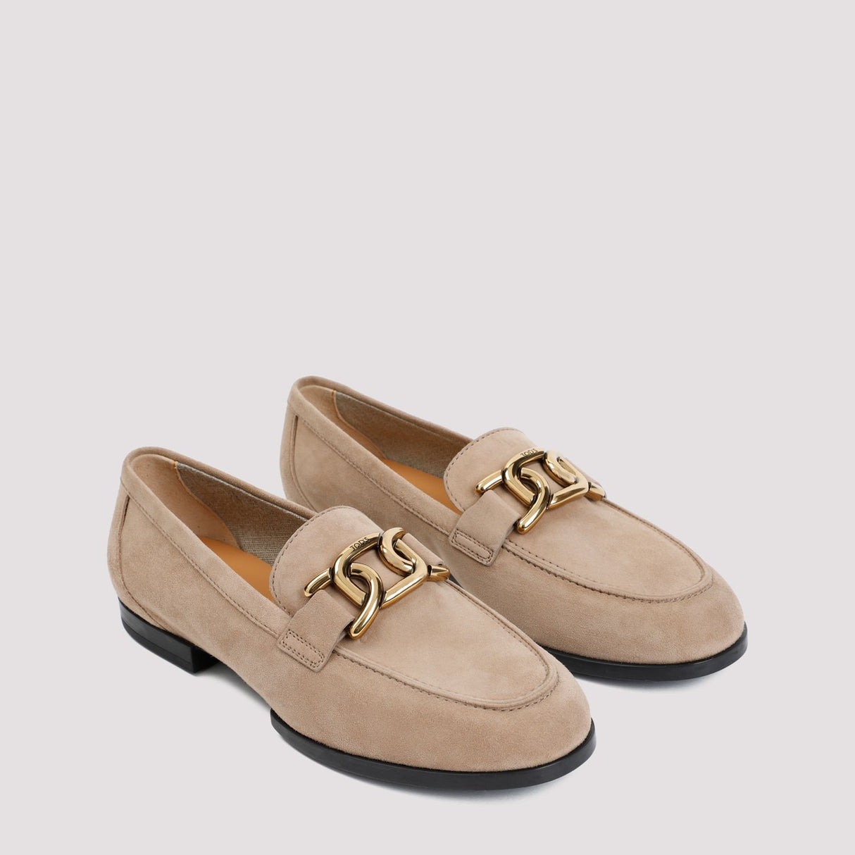 TOD'S Women's Suede Loafer with Rubber Sole