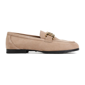 TOD'S Women's Suede Loafer with Rubber Sole