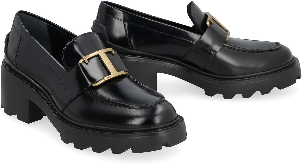 TOD'S Luxurious Black Calfskin Loafers for Women - SS24 Collection