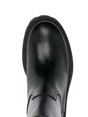 TOD'S Sleek 23FW Women's Black Leather Boots