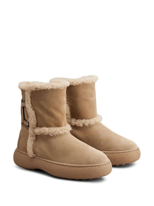 TOD'S Suede Leather Boots for Women - Slip-On Style