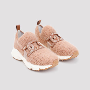 TOD'S Luxury Wool Blend Knit Sneakers