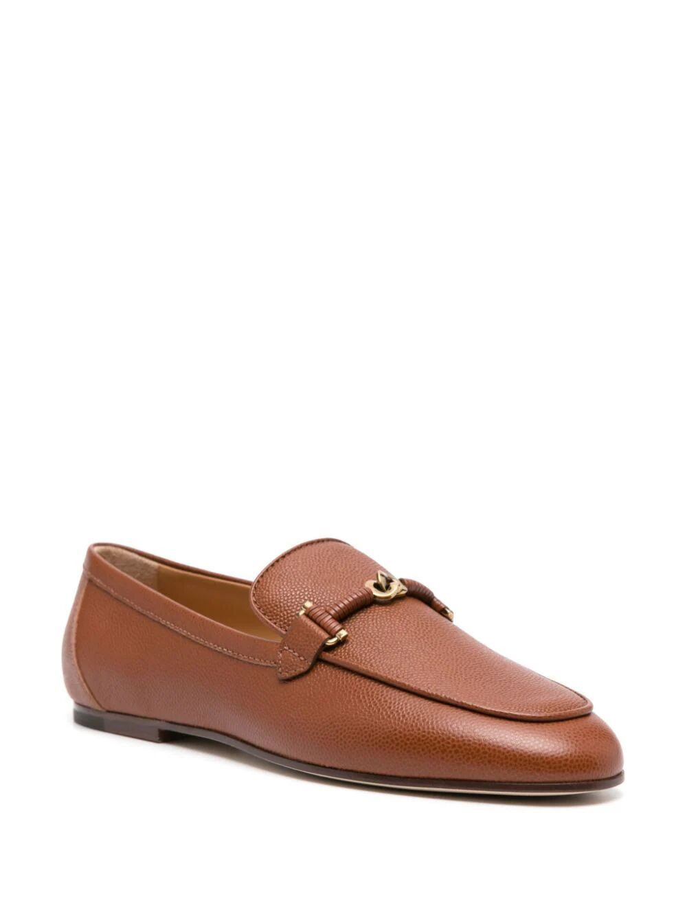 TOD'S Knot Plaque Leather Loafers for Women