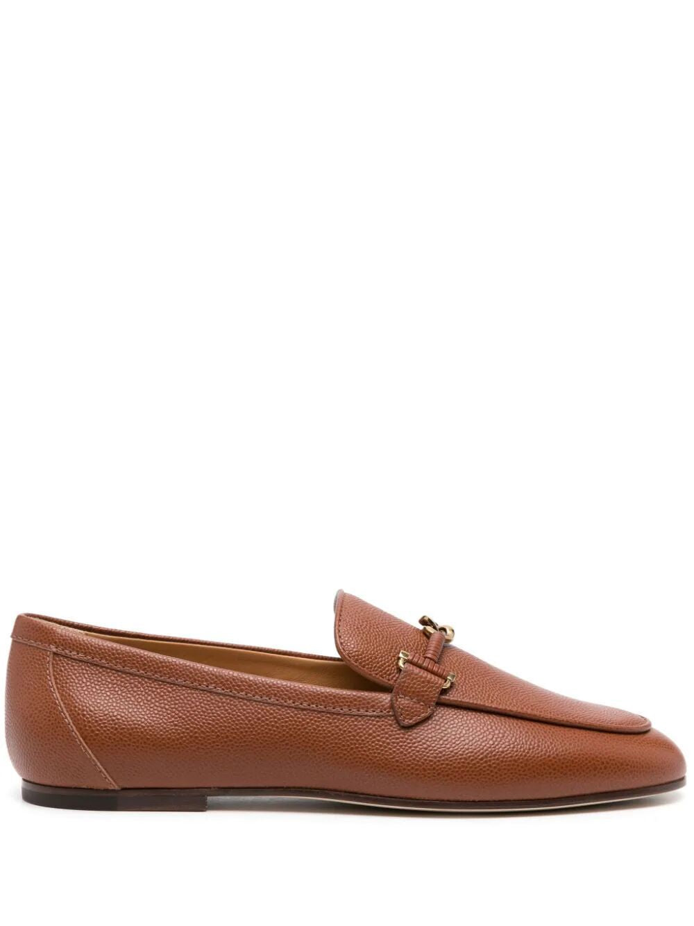 TOD'S Knot Plaque Leather Loafers for Women