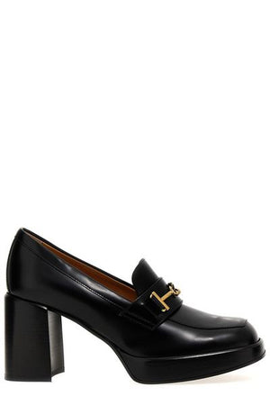 TOD'S 23FW Women's Laced up Heel Shoes - Black