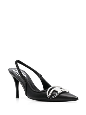 DIESEL Sleek Leather Slingback Pumps