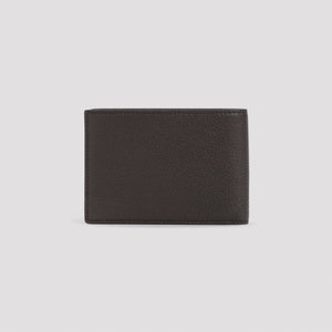 GIORGIO ARMANI Luxury Calf Leather Bi-Fold Wallet - 4.5" x 3.75"