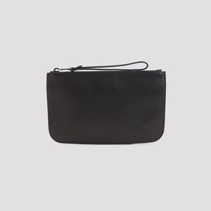 GIORGIO ARMANI Luxury Leather Mini Pouch, 25x15 cm