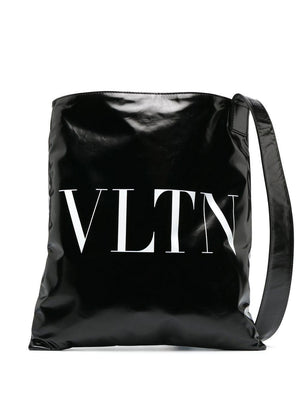 VALENTINO GARAVANI Black Tote Handbag for Men - Spring/Summer 2023 Collection