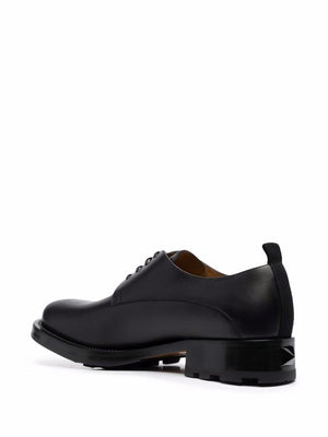 VALENTINO GARAVANI Men's Black Derby Dress Shoes for the Fashionable Gentleman