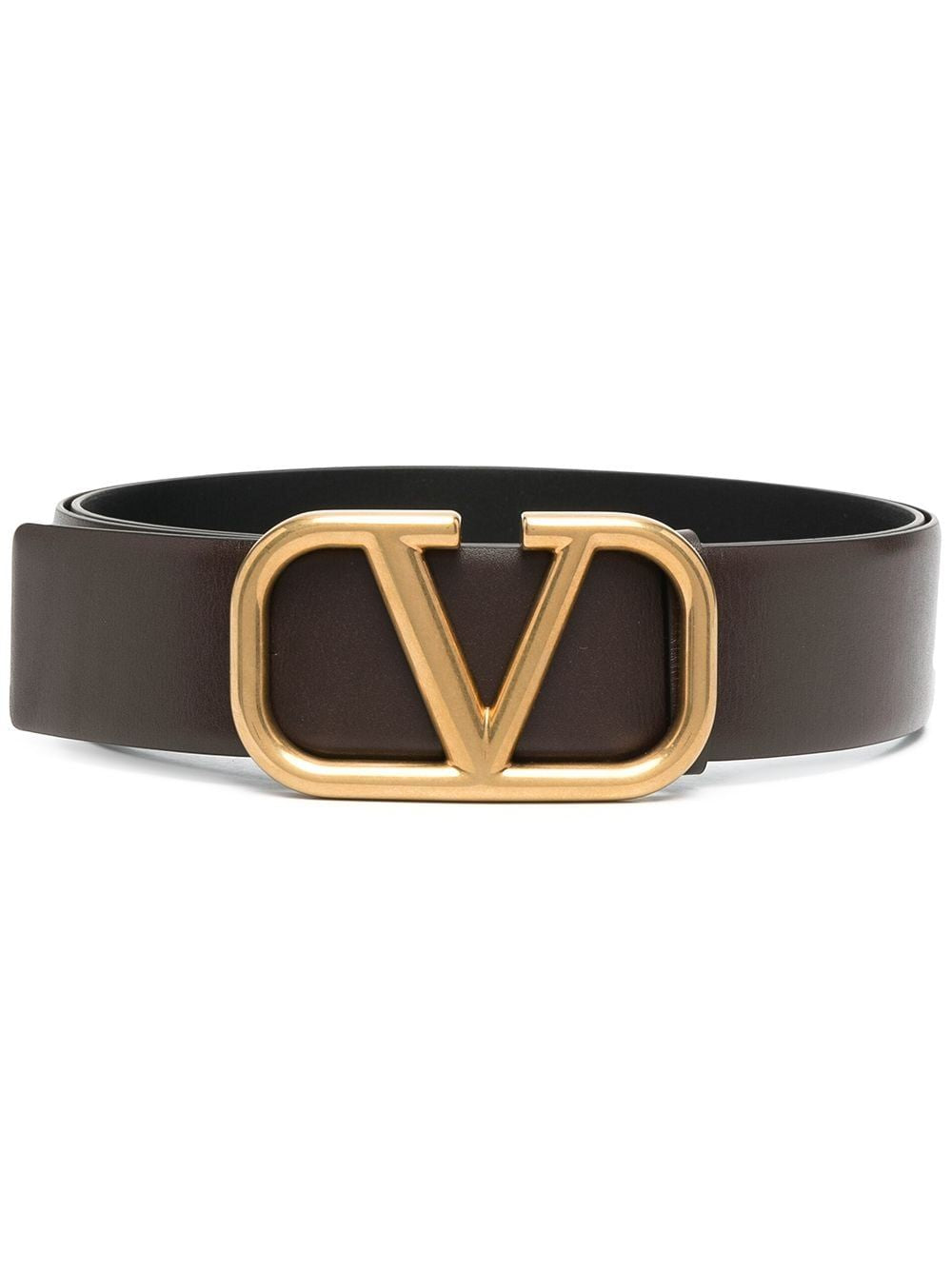 VALENTINO GARAVANI Classy Bitter Chocolate Belt for Men