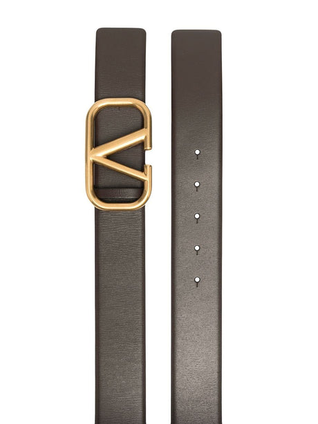 VALENTINO GARAVANI Classy Bitter Chocolate Belt for Men