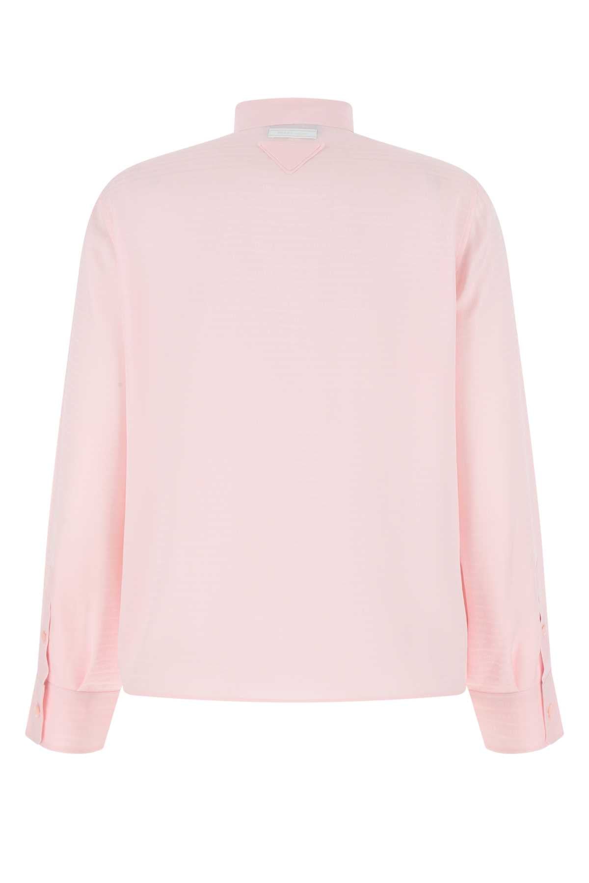 PRADA Pastel Pink Crepe Shirt for Women