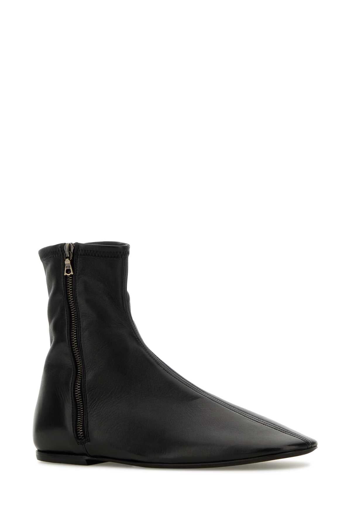 DRIES VAN NOTEN Chic Black Leather Ankle Boots for Men