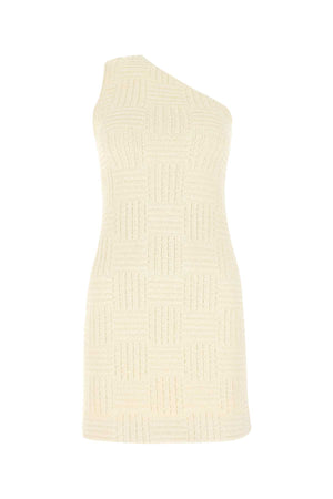 BOTTEGA VENETA Ivory Mini Terry Fabric Dress