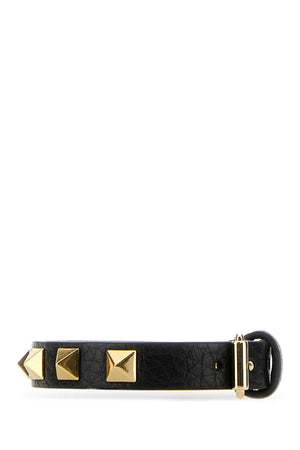 VALENTINO GARAVANI Mini Rockstud Leather Bracelet for Men