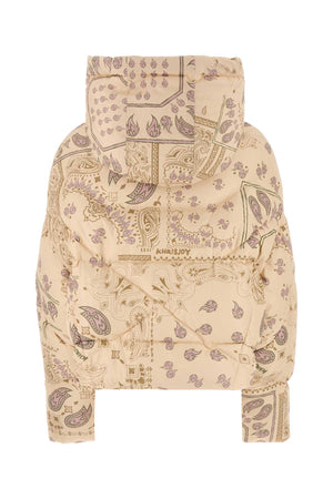 KHRISJOY Printed Polyester Down Jacket for Women