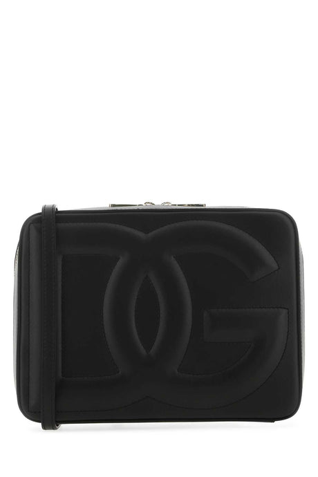 DOLCE & GABBANA Mini Black Leather Crossbody Handbag