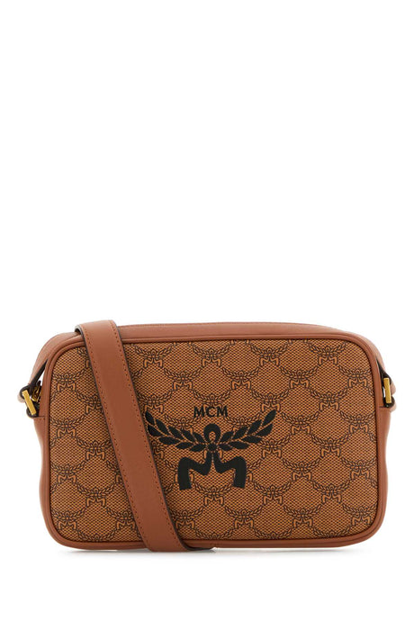 MCM Mini Printed Canvas Crossbody Handbag