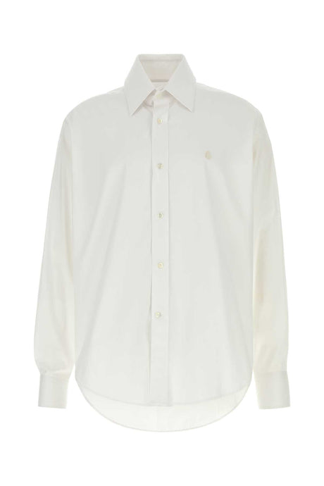 ALEXANDER MCQUEEN Classic White Poplin Shirt