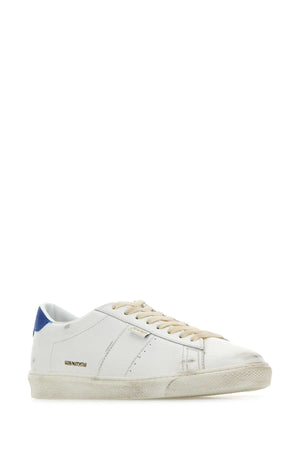 GOLDEN GOOSE DELUXE BRAND White Leather Matchstar Mini Sneakers for Men