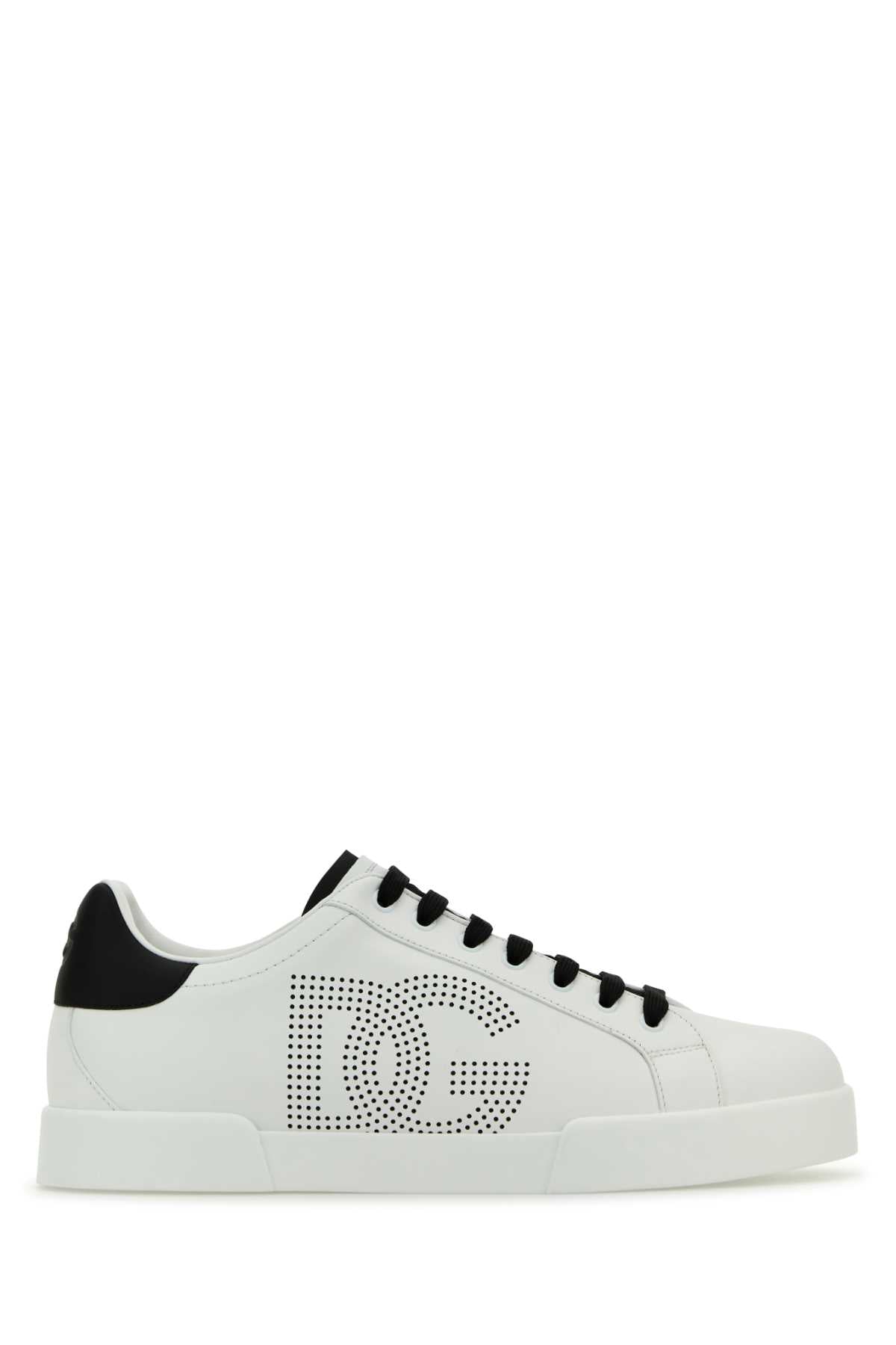 DOLCE & GABBANA Luxury Nappa Leather Portofino Sneaker for Men