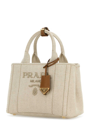 PRADA Mini Canvas Shopping Handbag