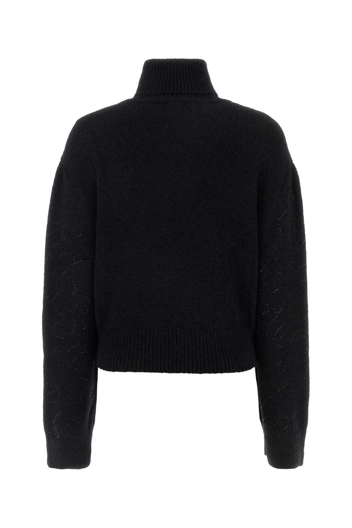 BLUMARINE Chic Black Alpaca Blend Sweater for Women