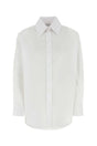 ALEXANDER MCQUEEN Classic White Poplin Shirt for Women