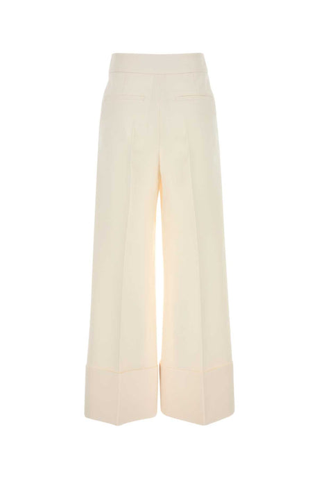 VALENTINO GARAVANI Ivory Wool Blend Pants for Women