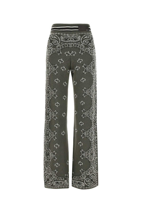 AMIRI Embroidered Cotton Blend Joggers for Women