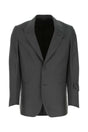 FENDI Dark Grey Linen Blend Blazer for Men - Effortless Style