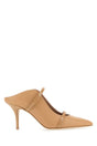 MALONE SOULIERS Beige Leather Maureen 70 Height Pumps for Women