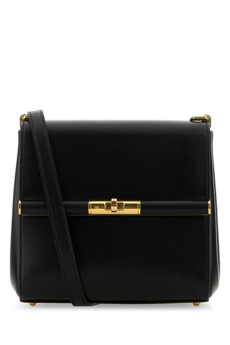 DOLCE & GABBANA Mini Black Leather Marlene Crossbody Handbag