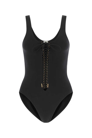 SAINT LAURENT Black Stretch Nylon Swimsuit