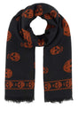 ALEXANDER MCQUEEN Printed Modal Blend Foulard - 120 cm x 104 cm