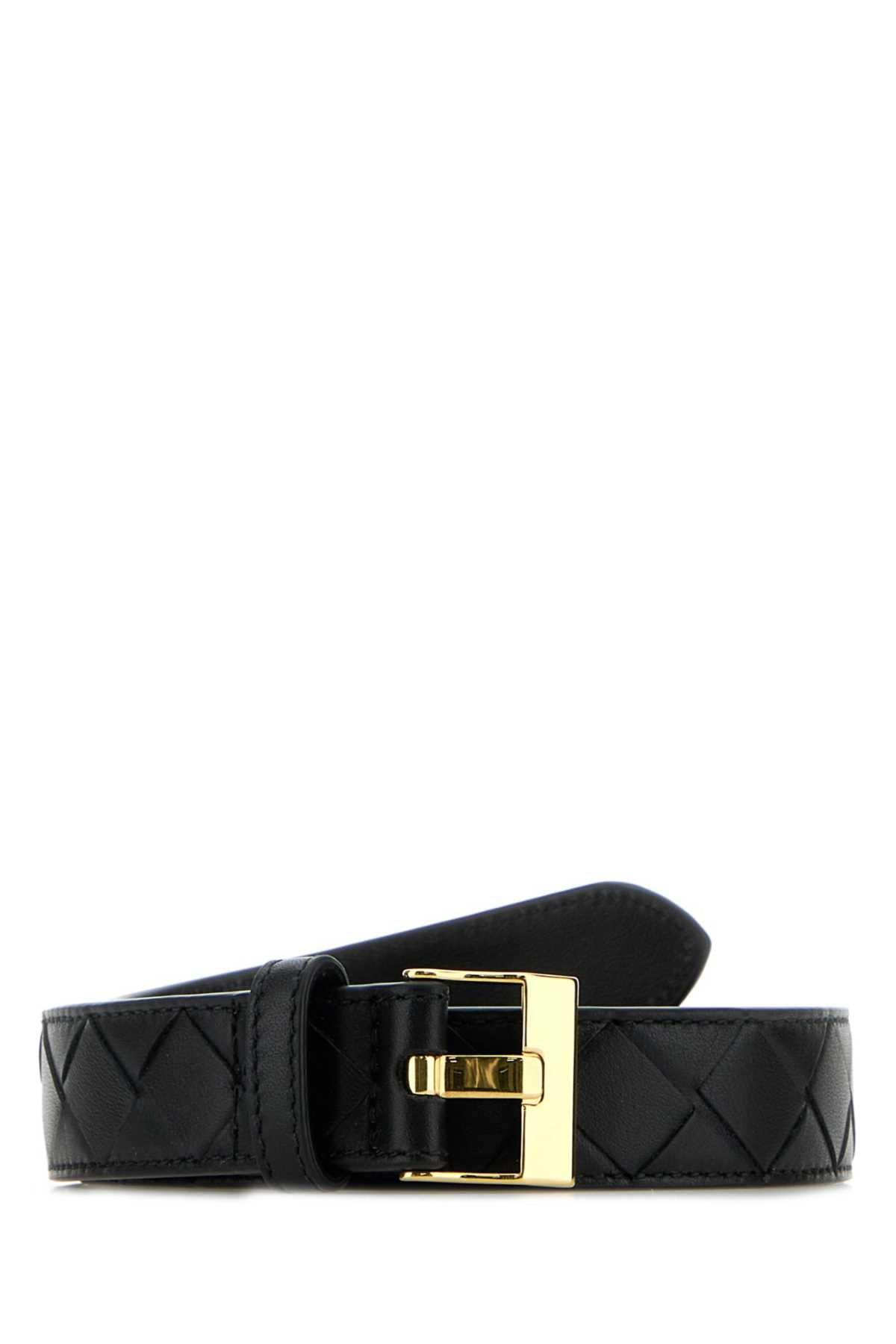 BOTTEGA VENETA Sleek Leather Watch Belt - 2.5 cm Height