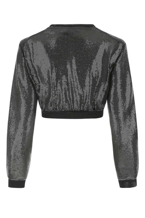 PRADA Glamorous Black Sequins Cardigan for Women