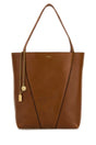 CHLOE Caramel Leather Spin Shopping Handbag - 27 cm x 30 cm