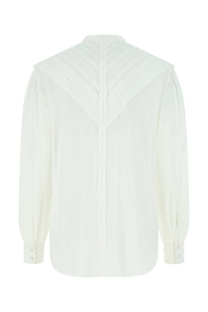 CHLOE Ivory Crepe Blouse